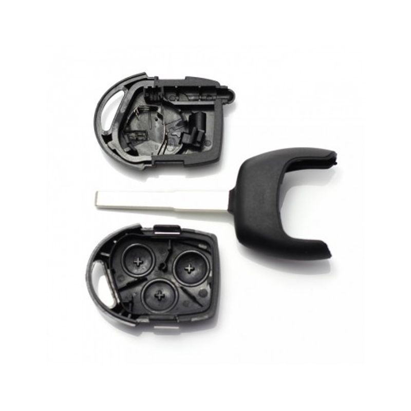 Auto si Moto - Electronice auto - Accesorii electronice auto - Ford Focus – Carcasa cheie 3 butoane (cu suport baterie) - Infinity.ro