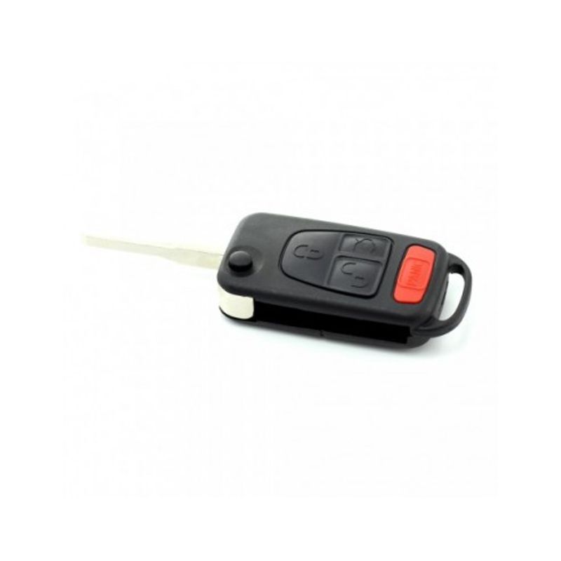 Auto si Moto - Electronice auto - Accesorii electronice auto - Mercedes-Benz – Carcasa cheie tip briceag 3 butoane, buton panica, lama 2 piste - Infinity.ro