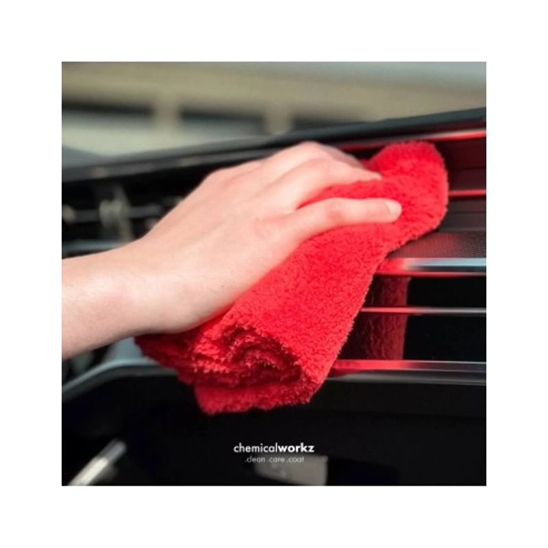 Auto si Moto - Intretinere auto - Produse curatare auto - Prosop auto fin Chemicalworkz Edgeless Soft Touch Towel, 500 GSM, 40x40 cm Rosu - Infinity.ro