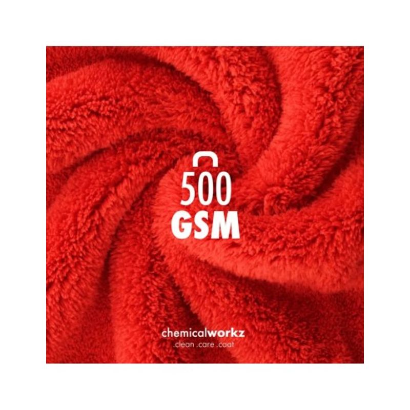 Auto si Moto - Intretinere auto - Produse curatare auto - Prosop auto fin Chemicalworkz Edgeless Soft Touch Towel, 500 GSM, 40x40 cm Rosu - Infinity.ro