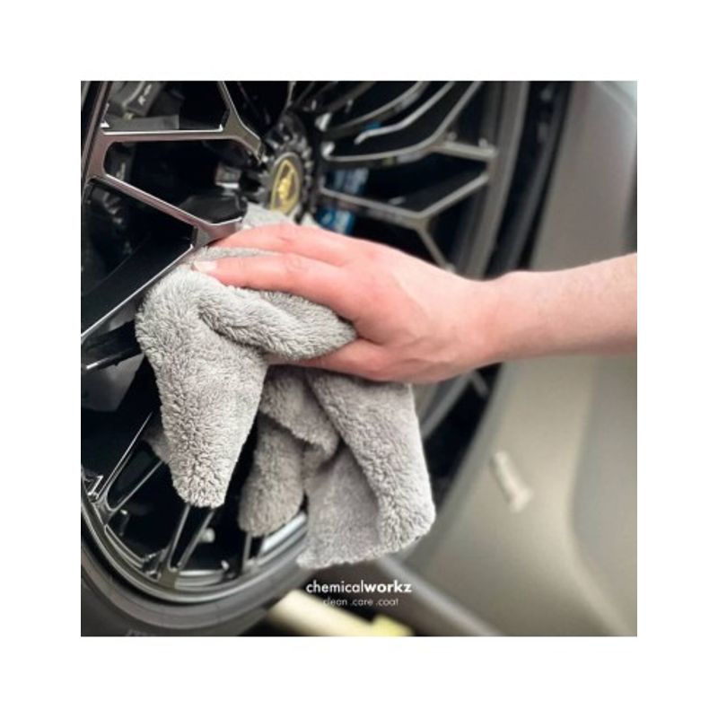 Auto si Moto - Intretinere auto - Produse curatare auto - Prosop auto fin Chemicalworkz Edgeless Soft Touch Towel, 500 GSM, 40x40 cm Gri - Infinity.ro