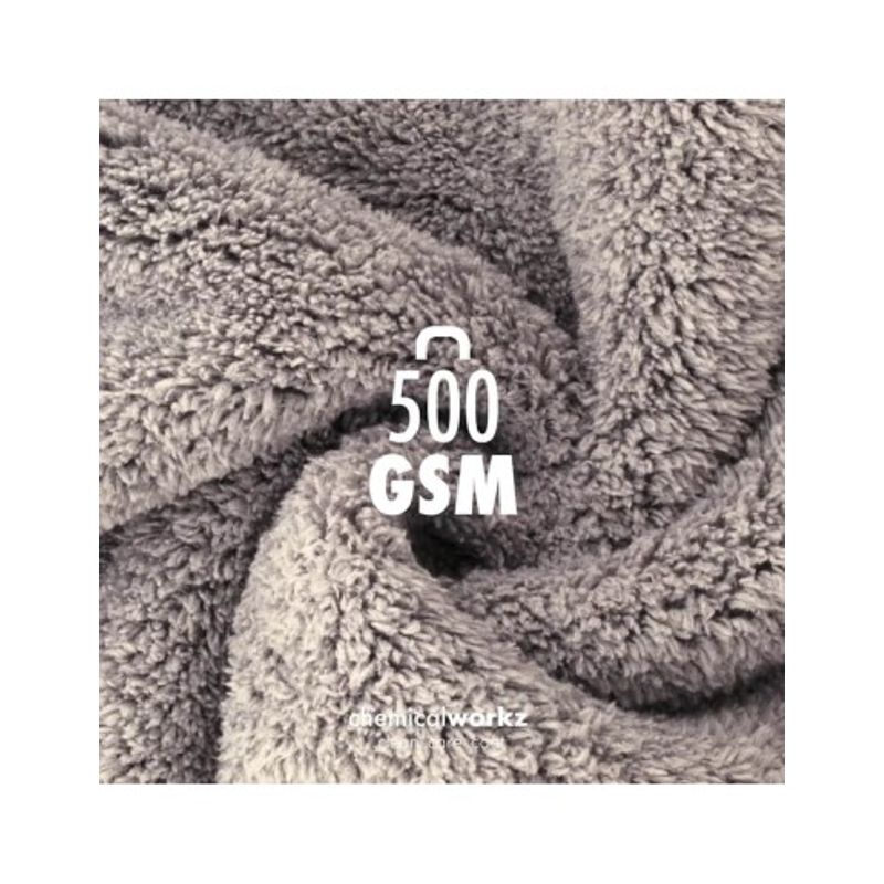 Auto si Moto - Intretinere auto - Produse curatare auto - Prosop auto fin Chemicalworkz Edgeless Soft Touch Towel, 500 GSM, 40x40 cm Gri - Infinity.ro