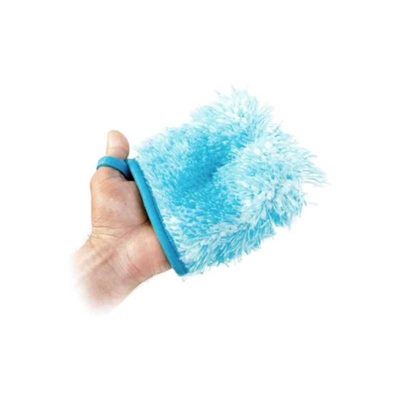 Auto si Moto - Intretinere auto - Produse curatare auto - Manusa spalare jante din microfibra Chemicalworkz Wheel Mitt 1400GSM, 15x15cm Albastru - Infinity.ro