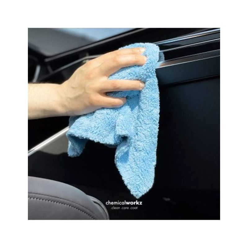 Auto si Moto - Intretinere auto - Produse curatare auto - Prosop auto fin Chemicalworkz Edgeless Soft Touch Towel, 500 GSM, 40x40 cm Bleu - Infinity.ro