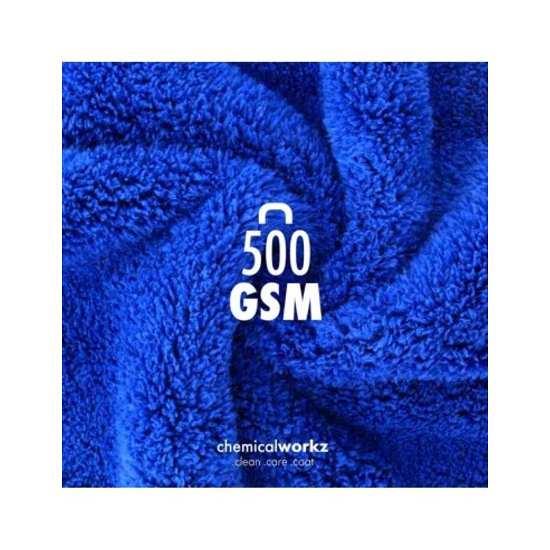 Auto si Moto - Intretinere auto - Produse curatare auto - Prosop auto fin Chemicalworkz Edgeless Soft Touch Towel, 500 GSM, 40x40 cm Albastru - Infinity.ro