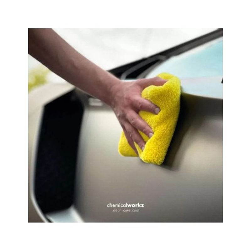 Auto si Moto - Intretinere auto - Produse curatare auto - Prosop auto fin Chemicalworkz Edgeless Soft Touch Towel, 500 GSM, 40x40 cm Galben - Infinity.ro