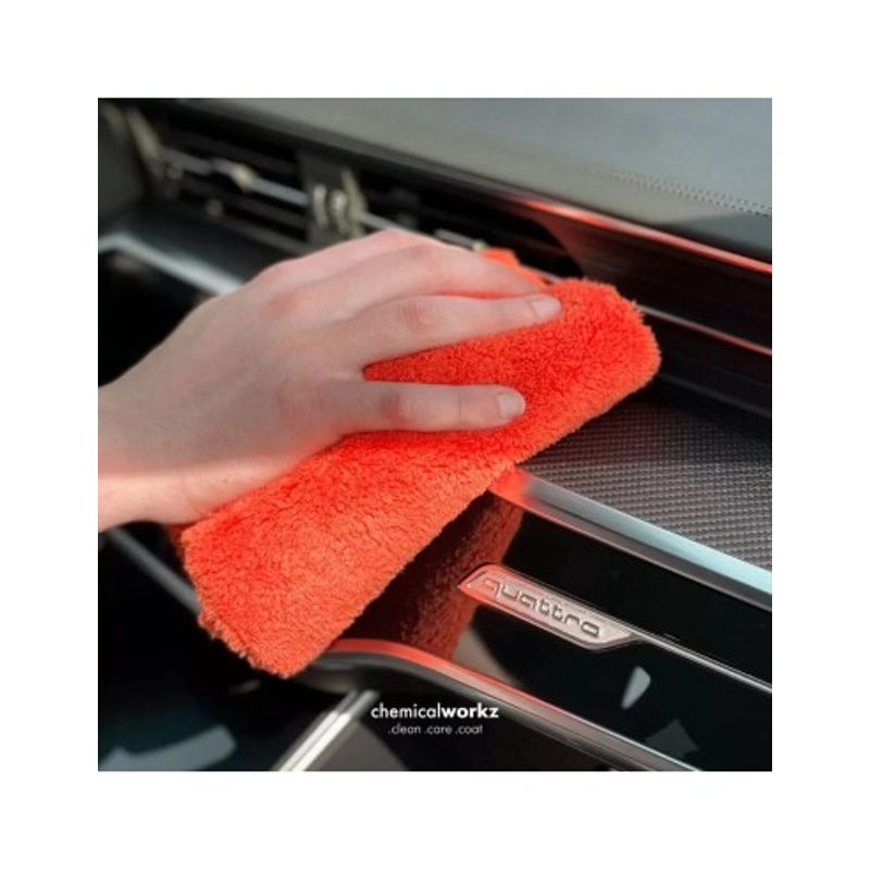 Auto si Moto - Intretinere auto - Produse curatare auto - Prosop auto fin Chemicalworkz Edgeless Soft Touch Towel, 500 GSM, 40x40 cm Portocaliu - Infinity.ro