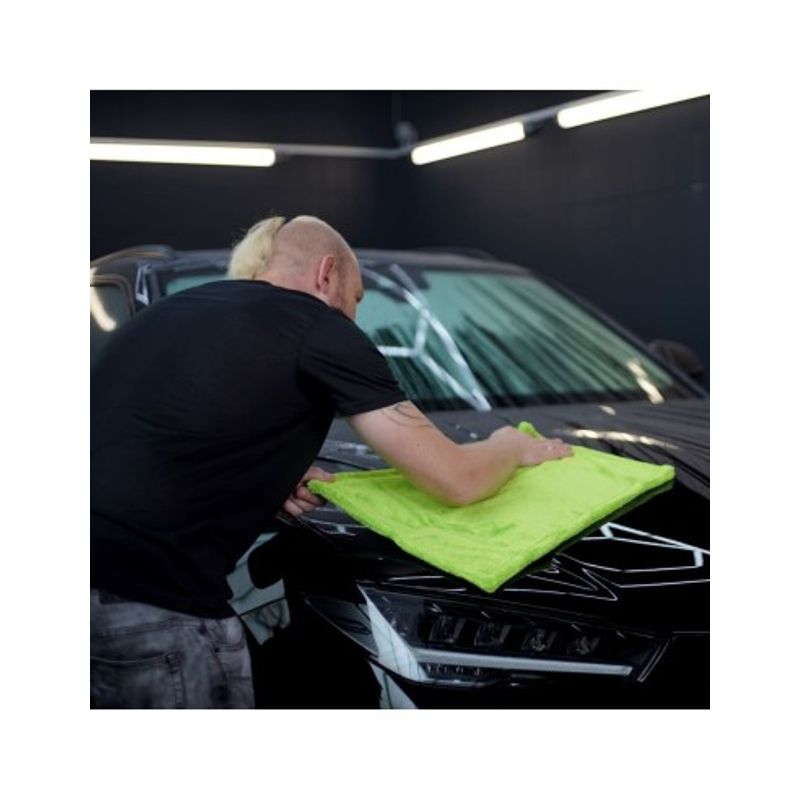Auto si Moto - Intretinere auto - Produse curatare auto - Prosop auto ultra absorbant Chemicalworkz Shark Twisted Loop Towel, 1400GSM verde 40x40 cm - Infinity.ro