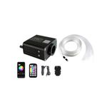 Auto si Moto - Electrice auto - Iluminare si semnalizare - Lumini ambientale - Kit Fibra Optica Plafon Instelat 16W cu TWINKLE, RGBW 550 Fire 4M 0.75mm cu aplicatie - Infinity.ro