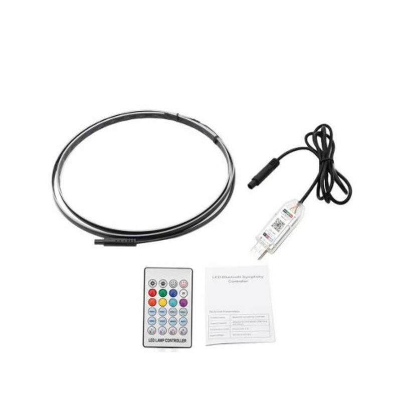 Auto si Moto - Piese auto si accesorii - Caroserie - Faruri, stopuri si proiectoare - Banda ambientala acrilica Symphony cu LED 110CM alimentare USB - Infinity.ro