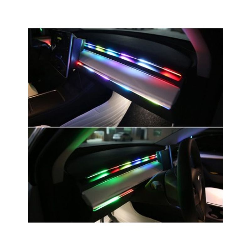 Auto si Moto - Piese auto si accesorii - Caroserie - Faruri, stopuri si proiectoare - Banda ambientala acrilica Symphony cu LED 110CM alimentare USB - Infinity.ro