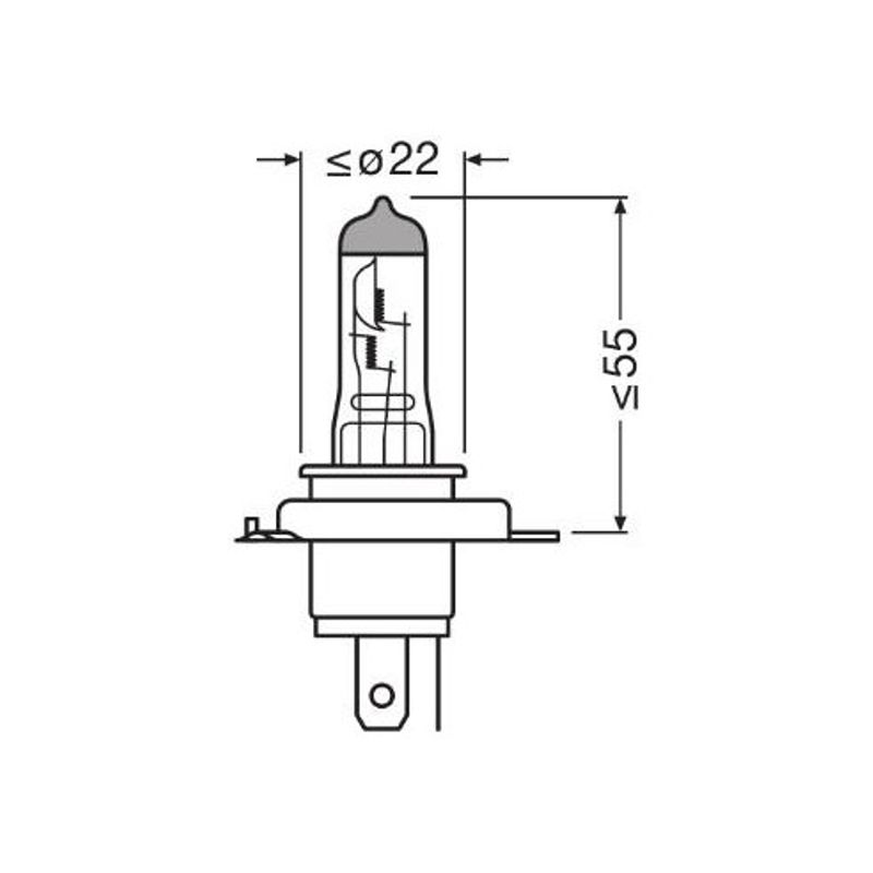 Auto si Moto - Piese auto si accesorii - Caroserie - Faruri, stopuri si proiectoare - Set 2 Bec camion 24V H4 75/70W TRUCKSTAR PRO +120% NEXTGEN OSRAM - Infinity.ro