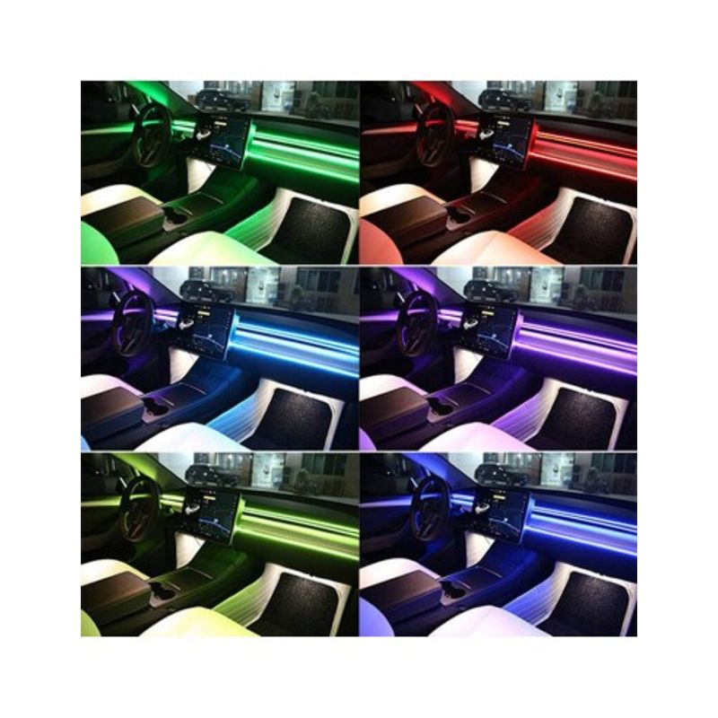 Auto si Moto - Piese auto si accesorii - Caroserie - Faruri, stopuri si proiectoare - Banda ambientala acrilica Symphony cu LED 110CM alimentare USB - Infinity.ro
