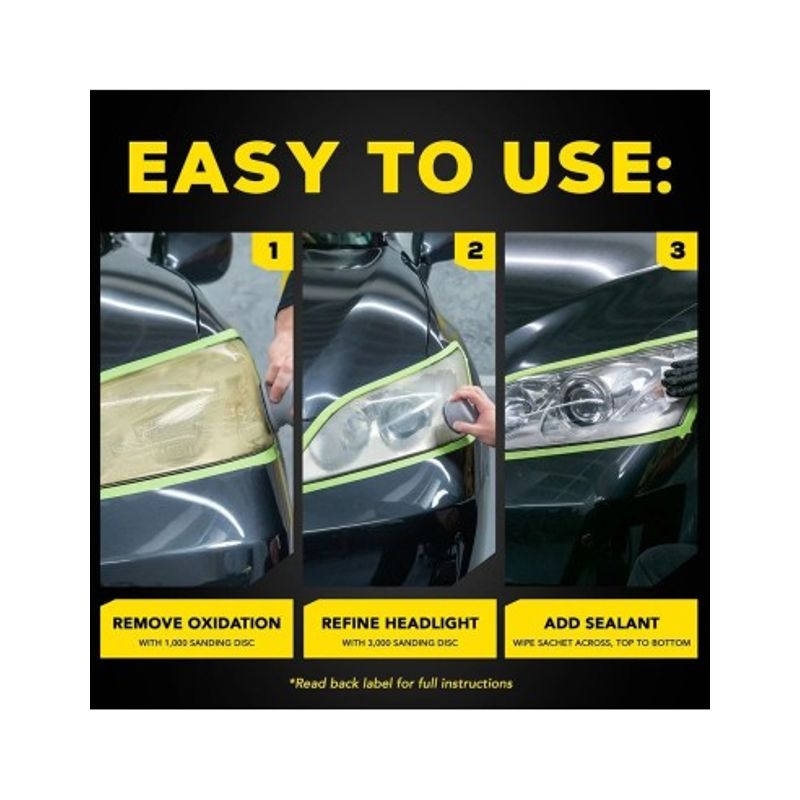 Auto si Moto - Reparatii si depanare - Scule auto - Scule si truse auto - Kit Restaurare Faruri Meguiar's Ultimate Headlight Restoration - Infinity.ro