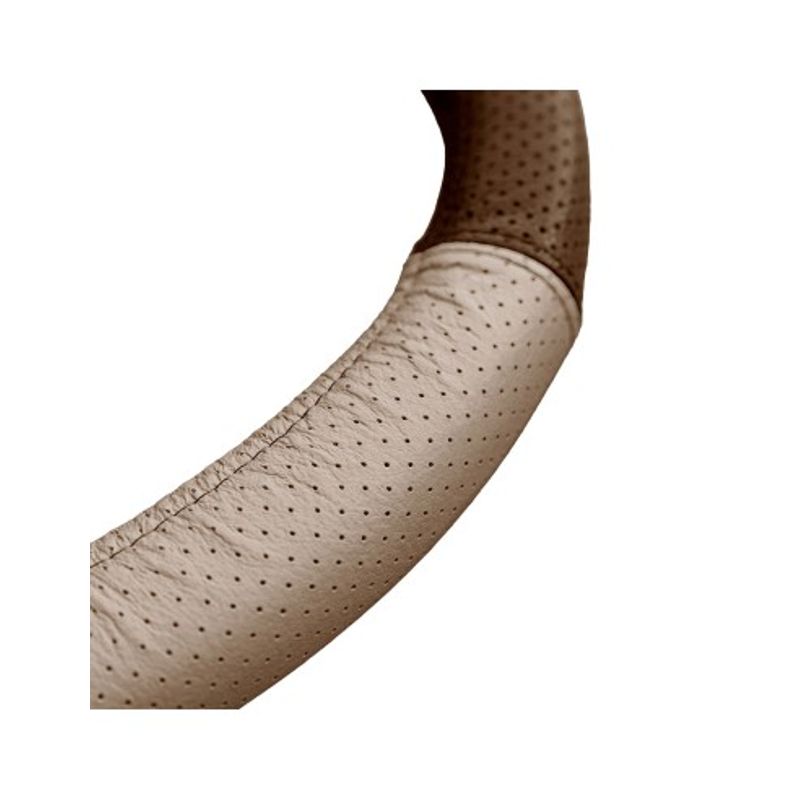 Auto si Moto - Intretinere auto - Huse auto - Husa Volan Din Piele Naturala Perforata Bej 37-39 cm - Infinity.ro