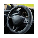 Auto si Moto - Intretinere auto - Huse auto - Husa Volan Din Piele Naturala Perforata Gri 37-39 cm - Infinity.ro