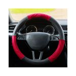 Auto si Moto - Intretinere auto - Huse auto - Husa Volan Din Piele Naturala Perforata Rosu 37-39 cm - Infinity.ro