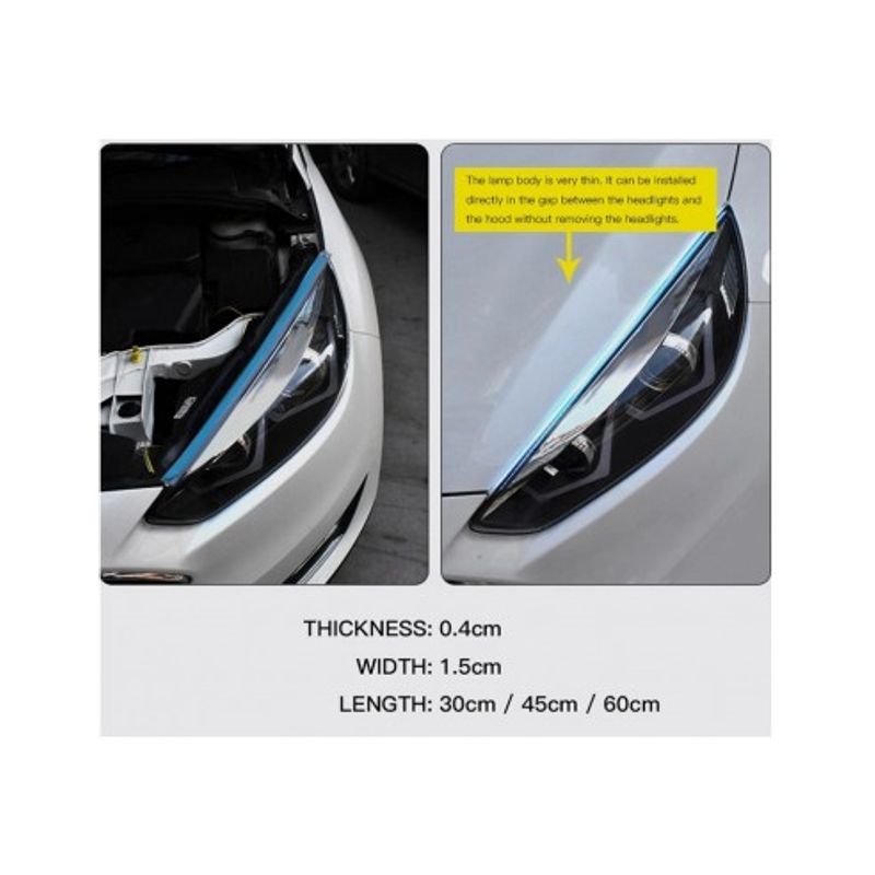 Auto si Moto - Electrice auto - Iluminare si semnalizare - Becuri auto - Set 2 semnalizari dinamice cu LED, lungime 45 cm - Infinity.ro