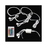 Auto si Moto - Piese auto si accesorii - Caroserie - Faruri, stopuri si proiectoare - Kit Angel Eyes SMD BMW E46, RGB cu 16 culori cu telecomanda 2 usi (coupe/cabrio) - Infinity.ro