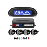 Auto si Moto - Electronice auto - Senzori de parcare - Senzori parcare tip OEM de 16.5mm cu display LED cu afisare individuala pe fiecare senzor Argintiu - Infinity.ro