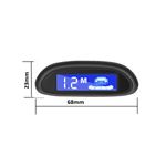 Auto si Moto - Electronice auto - Senzori de parcare - Senzori parcare tip OEM de 16.5mm cu display LED cu afisare individuala pe fiecare senzor Negru - Infinity.ro