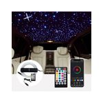 Auto si Moto - Electrice auto - Iluminare si semnalizare - Lumini ambientale - Kit Fibra Optica Plafon Instelat auto RGBW 650 Fire 3M 0.75mm cu aplicatie pe telefon si telecomanda - Infinity.ro