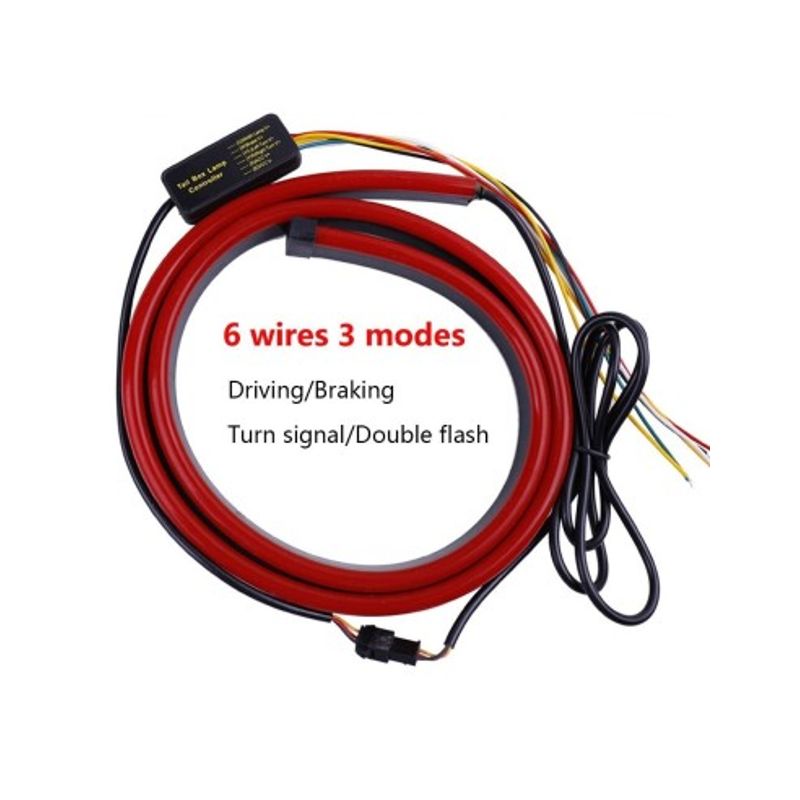 Auto si Moto - Piese auto si accesorii - Caroserie - Faruri, stopuri si proiectoare - Banda Led spate rosie cu semnalizare, frana si pozitie 103cm - Infinity.ro
