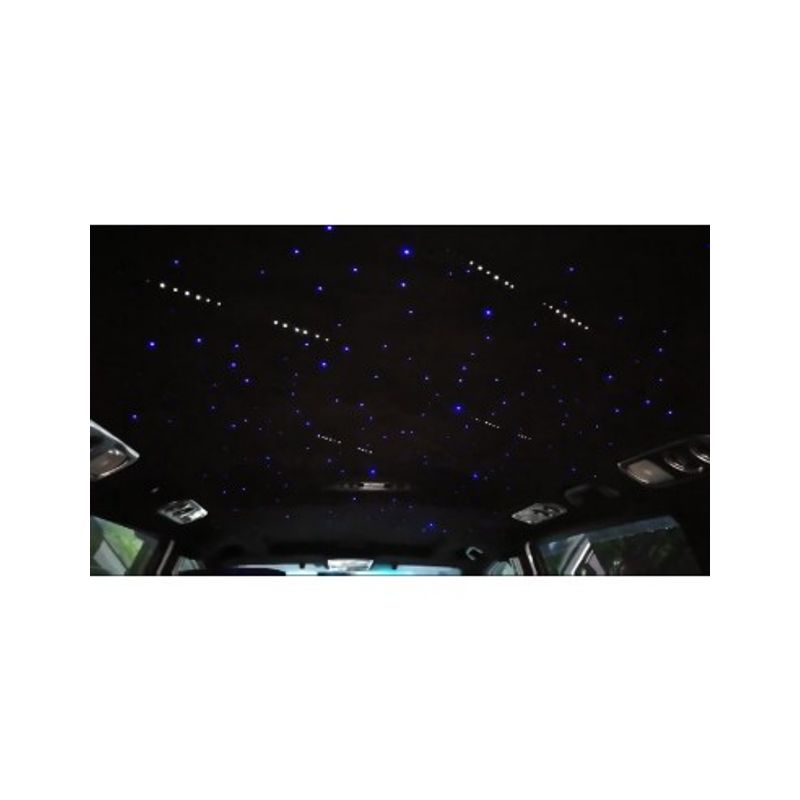 Auto si Moto - Electrice auto - Iluminare si semnalizare - Lumini ambientale - Kit Fibra Optica 3W efect stele cazatoare / meteorit, Alb, 12 canale, 60 fire la 3M - STAR2 - Infinity.ro
