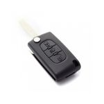 Auto si Moto - Electronice auto - Accesorii electronice auto - Citroen / Peugeot 307 - Carcasa tip cheie briceag cu 3 butoane, lama VA2-SH3, fara suport baterie - Infinity.ro