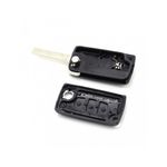 Auto si Moto - Electronice auto - Accesorii electronice auto - Citroen / Peugeot 307 - Carcasa tip cheie briceag cu 3 butoane, lama VA2-SH3 cu suport baterie - Infinity.ro