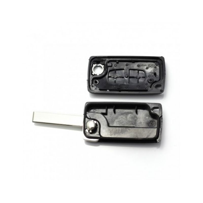 Auto si Moto - Electronice auto - Accesorii electronice auto - Citroen / Peugeot 307 - Carcasa tip cheie briceag cu 2 butoane, lama VA2-SH2 fara suport baterie - Infinity.ro