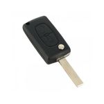 Auto si Moto - Electronice auto - Accesorii electronice auto - Citroen / Peugeot 407 - Carcasa tip cheie briceag cu 2 butoane, lama HU83-SH2 cu suport baterie - Infinity.ro