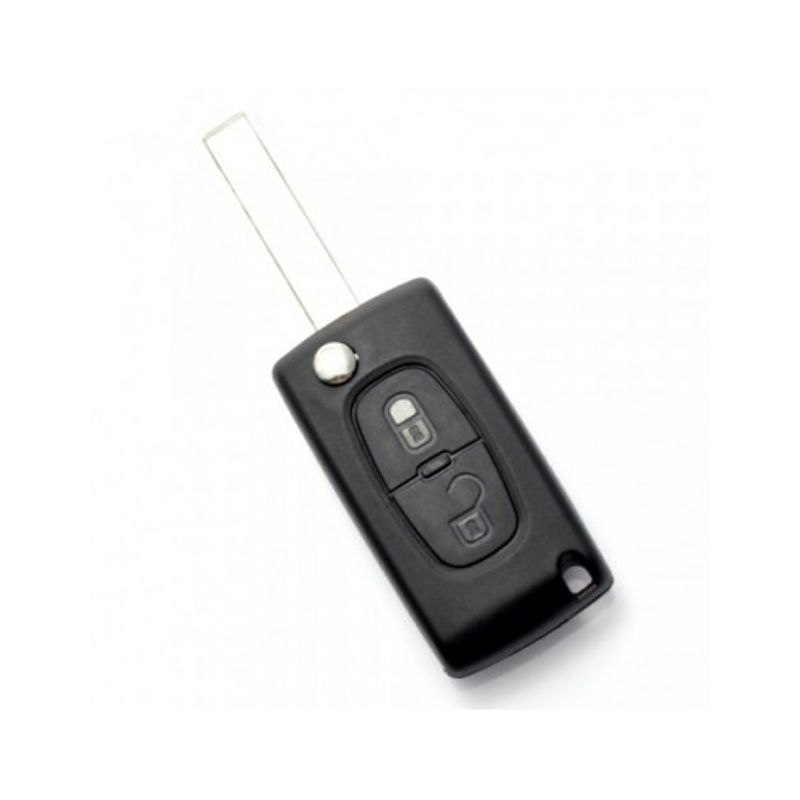Auto si Moto - Electronice auto - Accesorii electronice auto - Citroen / Peugeot 307 - Carcasa tip cheie briceag cu 2 butoane, lama VA2-SH2 fara suport baterie - Infinity.ro