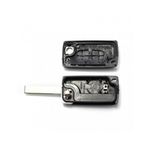 Auto si Moto - Electronice auto - Accesorii electronice auto - Citroen / Peugeot 407 - Carcasa tip cheie briceag cu 2 butoane, lama HU83-SH2 fara suport baterie - Infinity.ro