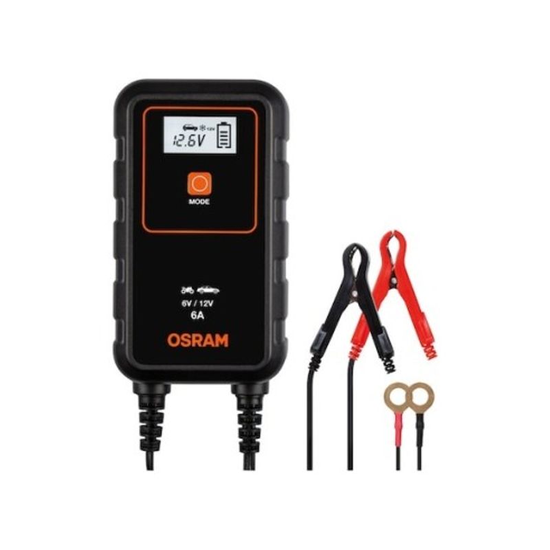 Auto si Moto - Reparatii si depanare - Redresoare - Redresor auto Osram BATTERYcharge 906 , 6A , 6V/12V , compatibil sistem Start/Stop - Infinity.ro