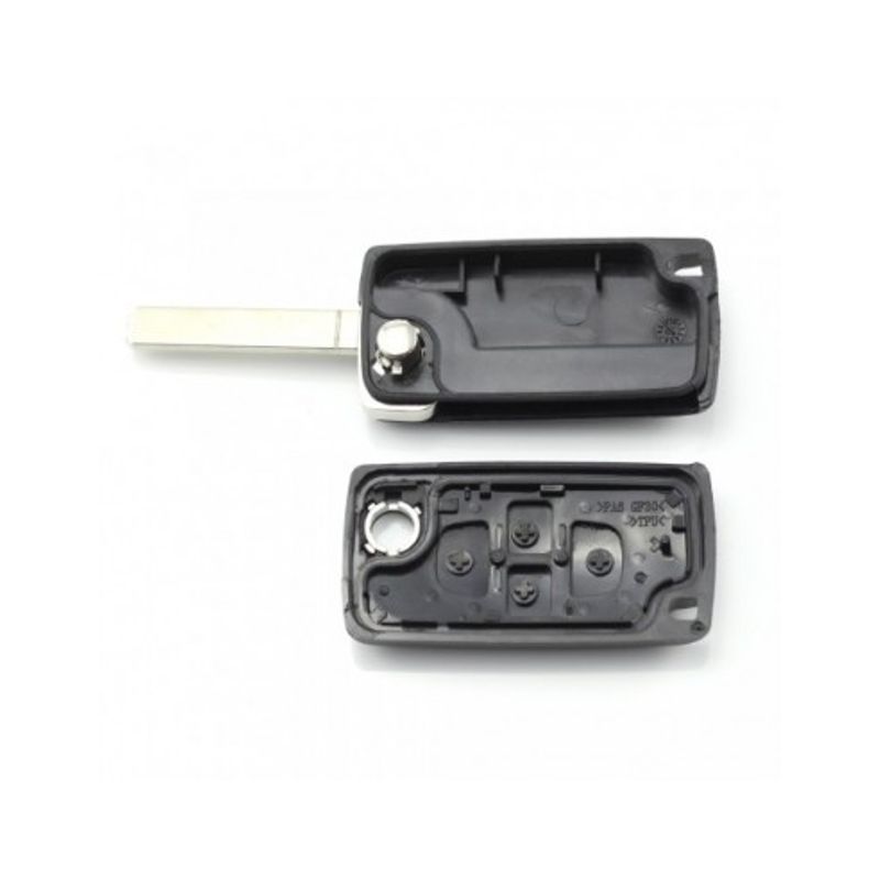 Auto si Moto - Electronice auto - Accesorii electronice auto - Citroen / Peugeot - Carcasa tip cheie briceag cu 4 butoane, fara suport baterie, model VA2-SH4 - Infinity.ro