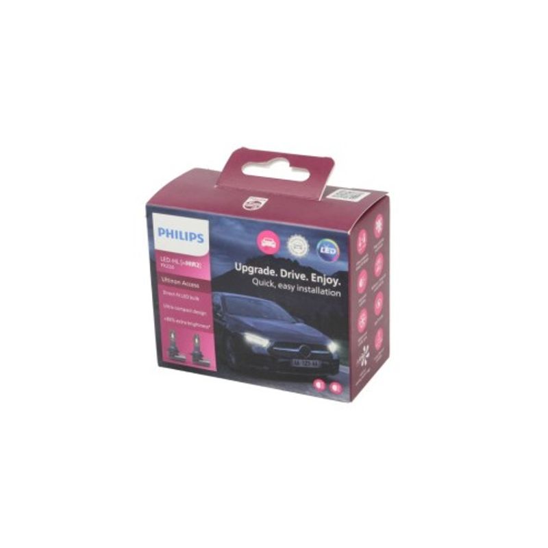 Auto si Moto - Piese auto si accesorii - Caroserie - Faruri, stopuri si proiectoare - Set 2 Becuri led HIR2 Philips Ultinon Access 2500 12V 6000k - Infinity.ro