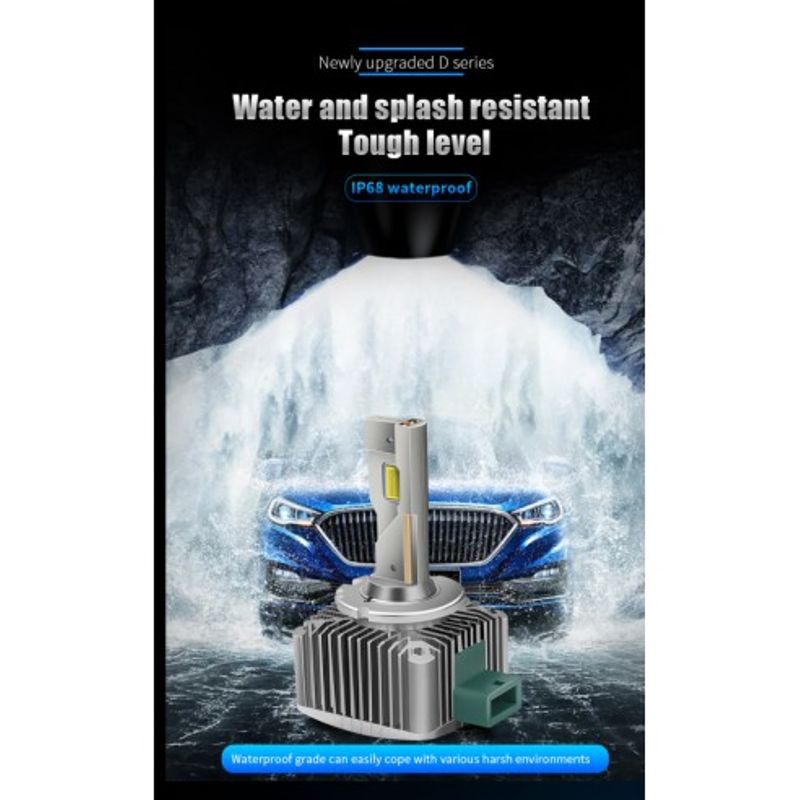 Auto si Moto - Piese auto si accesorii - Caroserie - Faruri, stopuri si proiectoare - Set 2 leduri D3S Plug&Play pentru far auto Chip Cree 16000 Lm 12V - Infinity.ro