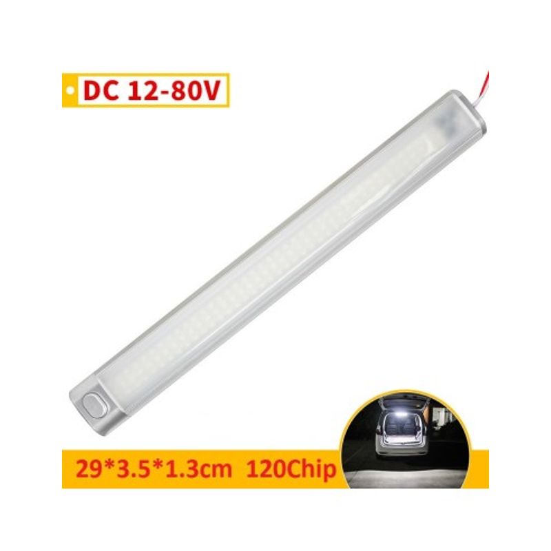 Auto si Moto - Electrice auto - Iluminare si semnalizare - Lumini ambientale - Lampa LED 12-24V 29CM, 120 SMD  iluminat interior pentru dube, camioane, autoutiliate, autoturisme etc - Infinity.ro
