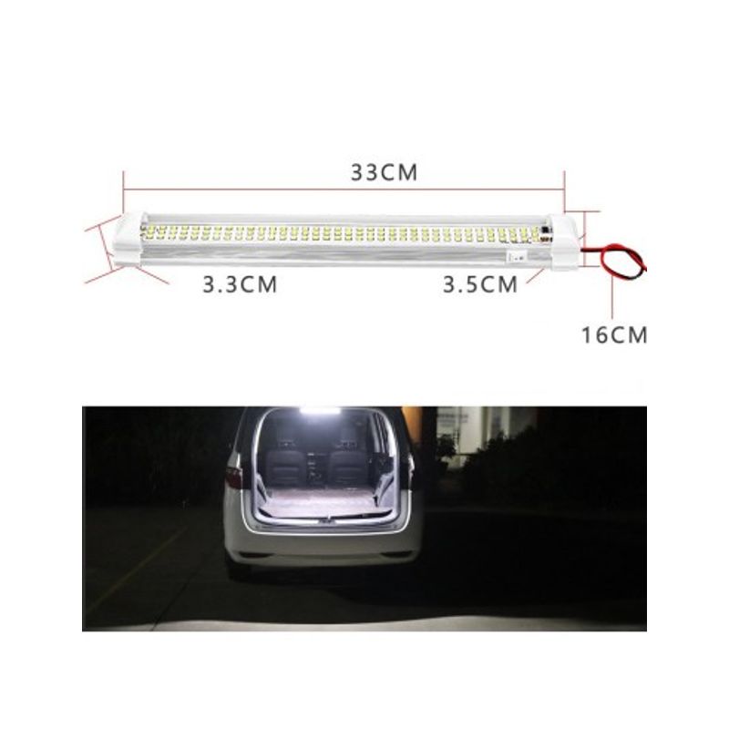 Auto si Moto - Electrice auto - Iluminare si semnalizare - Lumini ambientale - Lampa LED 12-24V iluminat interior 33CM, 108 SMD  pentru dube, camioane, autoutiliate, autoturisme etc - Infinity.ro