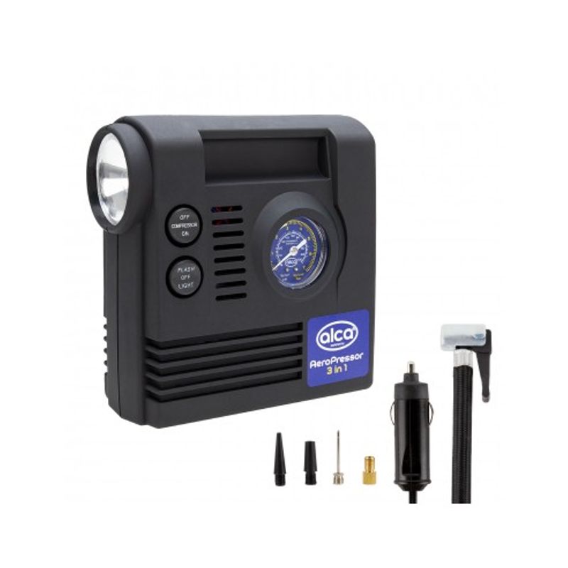 Auto si Moto - Electrice auto - Alte accesorii electrice auto - Compresor auto aer 12V  3in1 - Infinity.ro