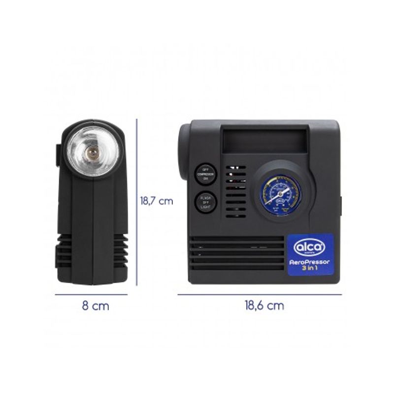 Auto si Moto - Electrice auto - Alte accesorii electrice auto - Compresor auto aer 12V  3in1 - Infinity.ro