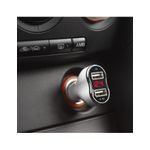 Auto si Moto - Piese auto si accesorii - Interior auto - Accesorii interior - Adaptor de incarcare cu conectare la bricheta auto 2 x USB, cu voltmetru si ampermetru Alb - Infinity.ro