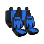 Auto si Moto - Intretinere auto - Huse auto - Set Huse Scaun Comfort Albastru, Umbrella - Infinity.ro
