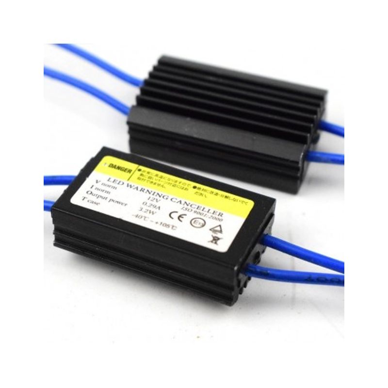 Auto si Moto - Electrice auto - Iluminare si semnalizare - Becuri auto - Anulator eroare Led T10 (W5W) cu baza rigida, 12V, 3.2W - AE-T10-HARD - Infinity.ro