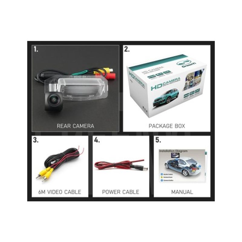 Auto si Moto - Electronice auto - Camere auto si DVR - Camera marsarier HD, unghi 170 grade cu StarLight Night Vision Mitsubishi Lancer VIII Sportback, Outlander 2 - Infinity.ro