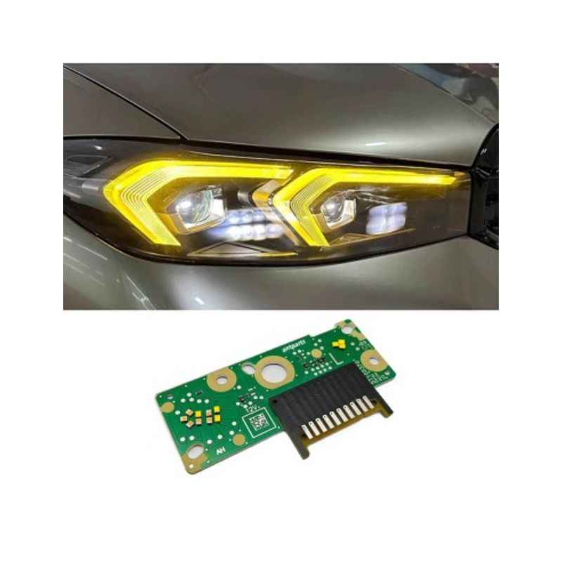 Auto si Moto - Electrice auto - Iluminare si semnalizare - Becuri auto - Set 2 module galbene CSL Style Angel Eyes DRL BMW Seria 3 G20 LCI Facelift 2018-2022 - Infinity.ro