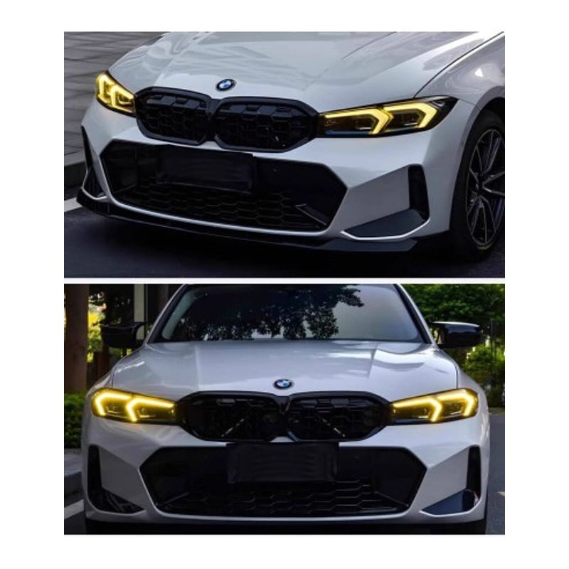 Auto si Moto - Electrice auto - Iluminare si semnalizare - Becuri auto - Set 2 module galbene CSL Style Angel Eyes DRL BMW Seria 3 G20 LCI Facelift 2018-2022 - Infinity.ro