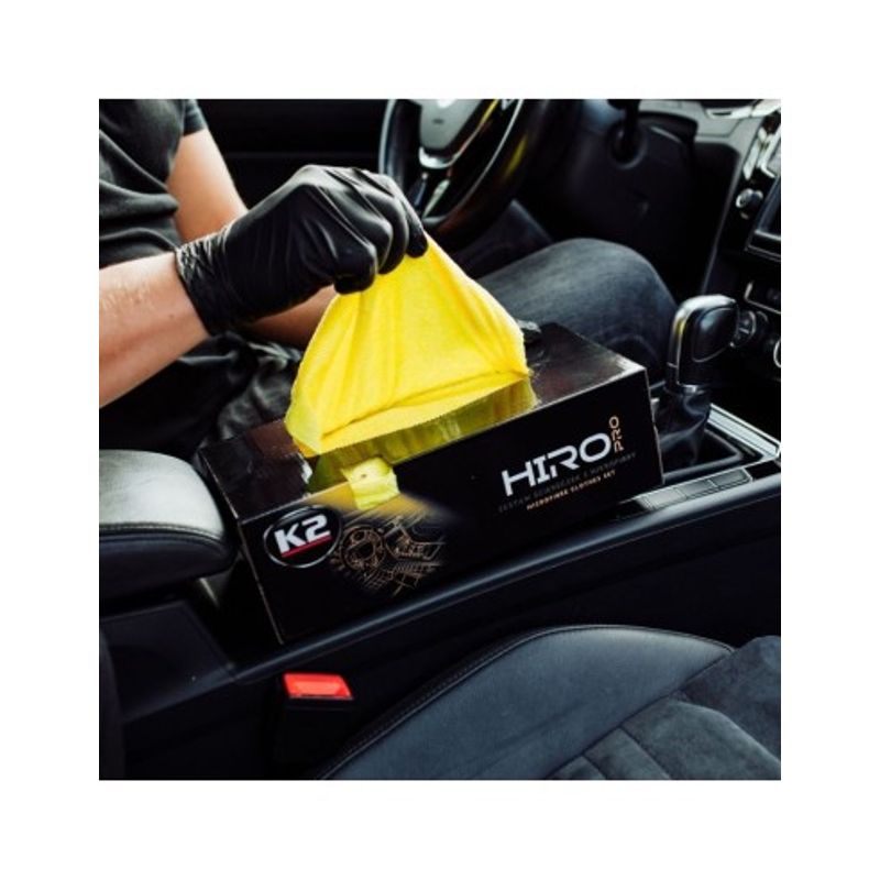Auto si Moto - Intretinere auto - Produse curatare auto - Set 30 Lavete din Microfibra K2 Hiro Pro, 30x30cm - Infinity.ro