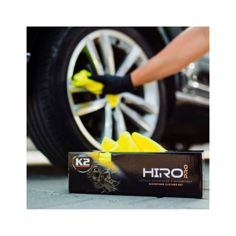 Auto si Moto - Intretinere auto - Produse curatare auto - Set 30 Lavete din Microfibra K2 Hiro Pro, 30x30cm - Infinity.ro